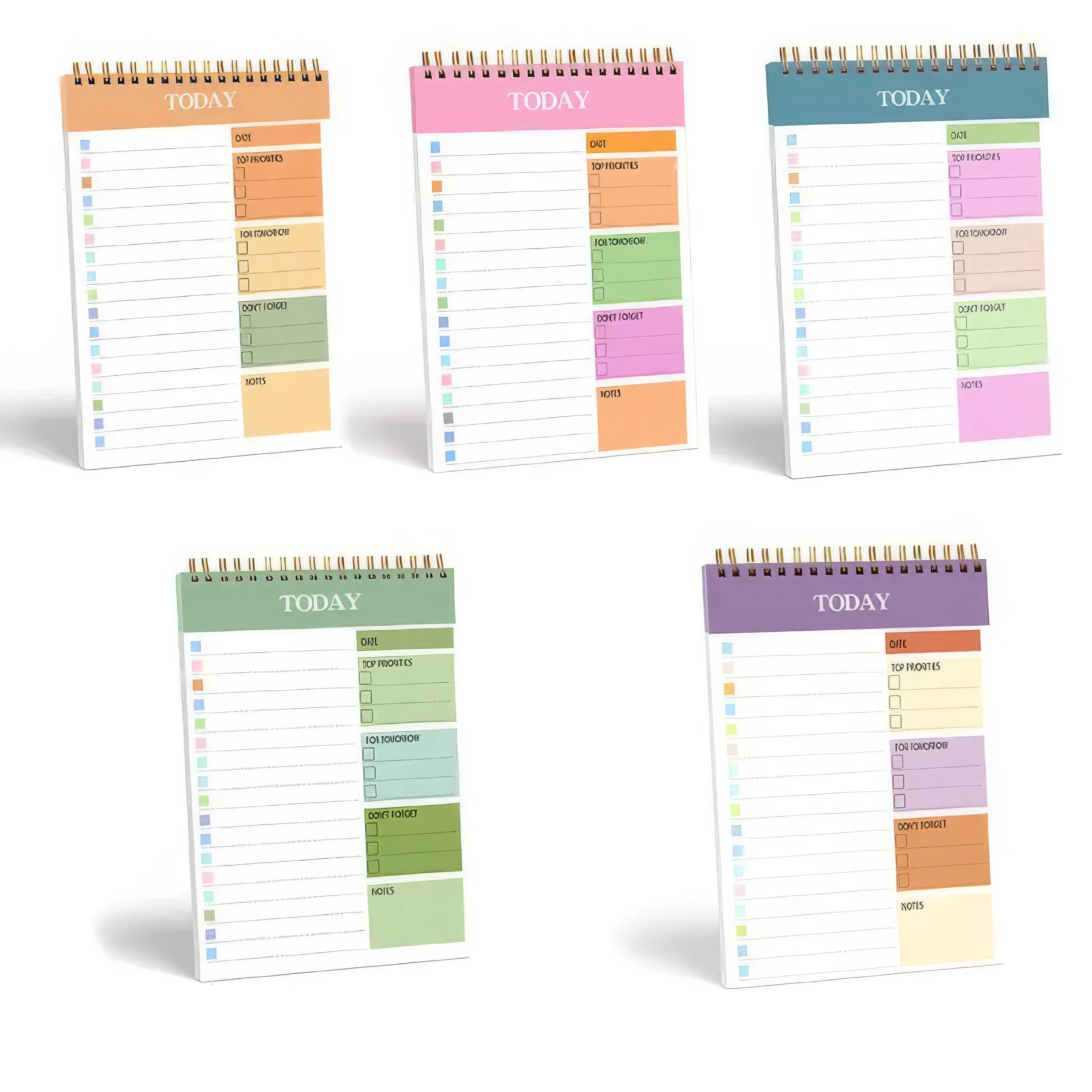 Colorful Large Daily Planner Notebook – One randomly selected vibrant color. Perfect for organizing your daily tasks