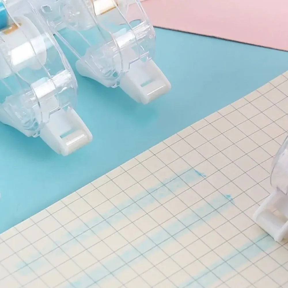 4Pcs/Set DIY Dot Glue Roller Tapes Stationery 5m Sticky Dot Glue Tapes Portable Minimalistic Roller Tape Runner Scrapbooking